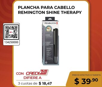 Tia PLANCHA PARA CABELLO REMINGTON SHINE THERAPY oferta