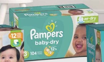 Mi Comisariato Pañales Pampers baby-dry, talla 3, 104 unidades oferta