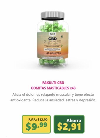 FAKULTI CBD GOMITAS MASTICABLES x 48