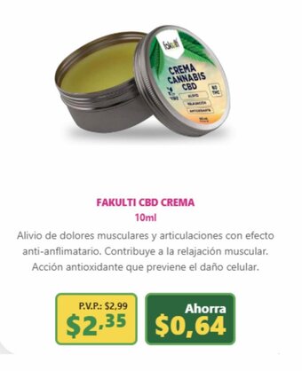 FAKULTI CBD CREMA 10ml