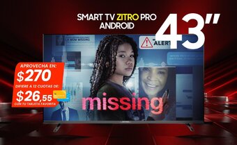 Novicompu SMART TV ZITRO PRO ANDROID 43" oferta
