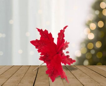 Pycca Flor Navideña Roja Reino de la Felicidad oferta