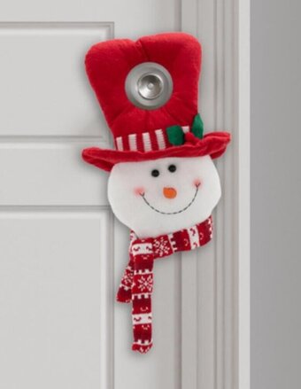 Pycca Colgante Puerta Snowman Peppermint oferta