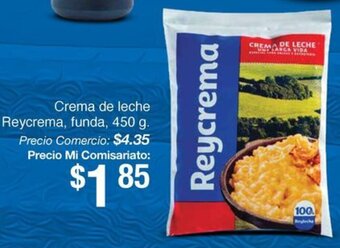 Mi Comisariato Crema de leche Reycrema, funda 450 g oferta