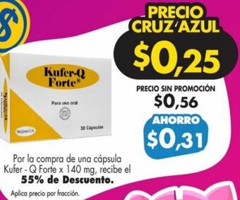 Farmacias Cruz Azul Kufer-Q Forte x 140mg oferta