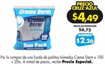 Farmacias Cruz Azul Crema Derm x 100 + 2Do oferta