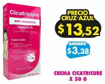 Farmacias Cruz Azul CREMA CICATRICURE x 50g oferta