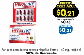 Farmacias Cruz Azul Hepalive Forte x 140 mg oferta