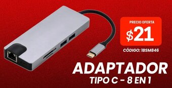 Novicompu ADAPTADOR TIPO C-8 EN 1 oferta