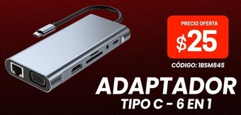 Novicompu ADAPTADOR TIPO C-6 EN 1 oferta