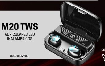 M20 TWS AURICULARES LED INALÁMBRICOS
