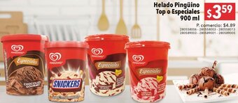 Tia Helado Pingüino Top o Especiales 900ml oferta