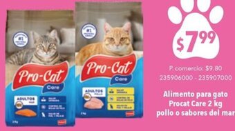Tia Alimento para gato Procat Care 2 kg pollo o sabores del mar oferta