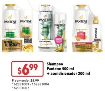 Tia Shampoo Pantene 400 ml + acondicionador 200 ml oferta