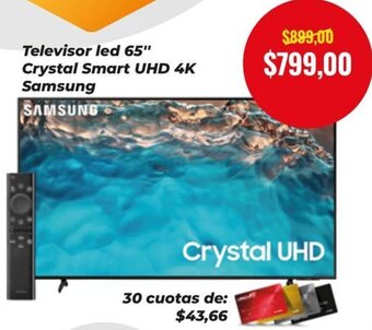 Tia Samsung Televisor led 65" Crystal Smart UHD 4K oferta