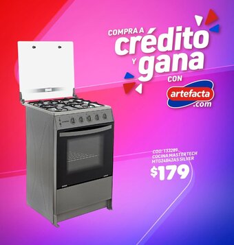 Artefacta CODS: 133289 COCINA MASTERTECH MTG24B42AS SILVER oferta