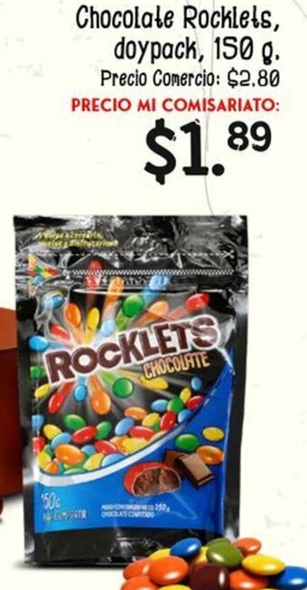 Mi Comisariato Chocolate Rocklets doypack 150g oferta