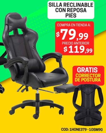 Novicompu SILLA RECLINABLE CON REPOSA PIES oferta