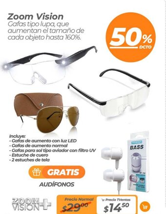 TVentas Zoom Vision oferta