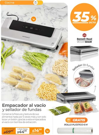 TVentas Empacador al vacío y sellador de fundas oferta