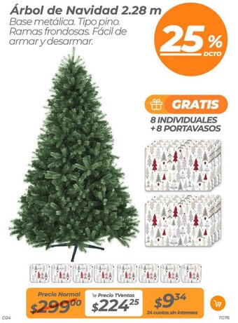 TVentas Árbol de Navidad 2.28 m oferta