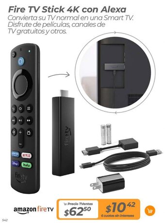 TVentas Fire TV Stick 4K con Alexa oferta