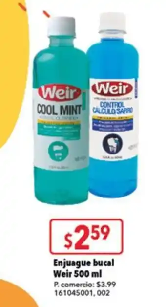 Tia Enjuague bucal Weir 500 ml oferta
