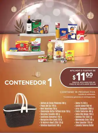 Supermaxi CONTIENE 18 PRODUCTOS CONTENEDOR 1 oferta