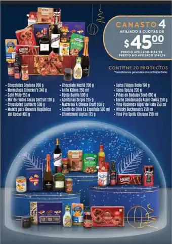 Supermaxi CONTIENE 20 PRODUCTOS CANASTO 4 oferta