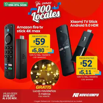 Novicompu Amazon fire tv stick 4K max oferta