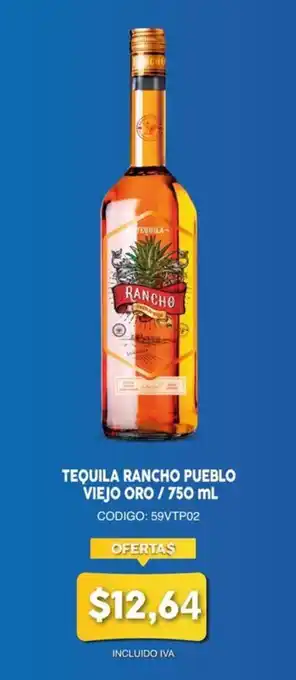 Coral Hipermercados TEQUILA RANCHO PUEBLO VIEJO ORO / 750 mL oferta