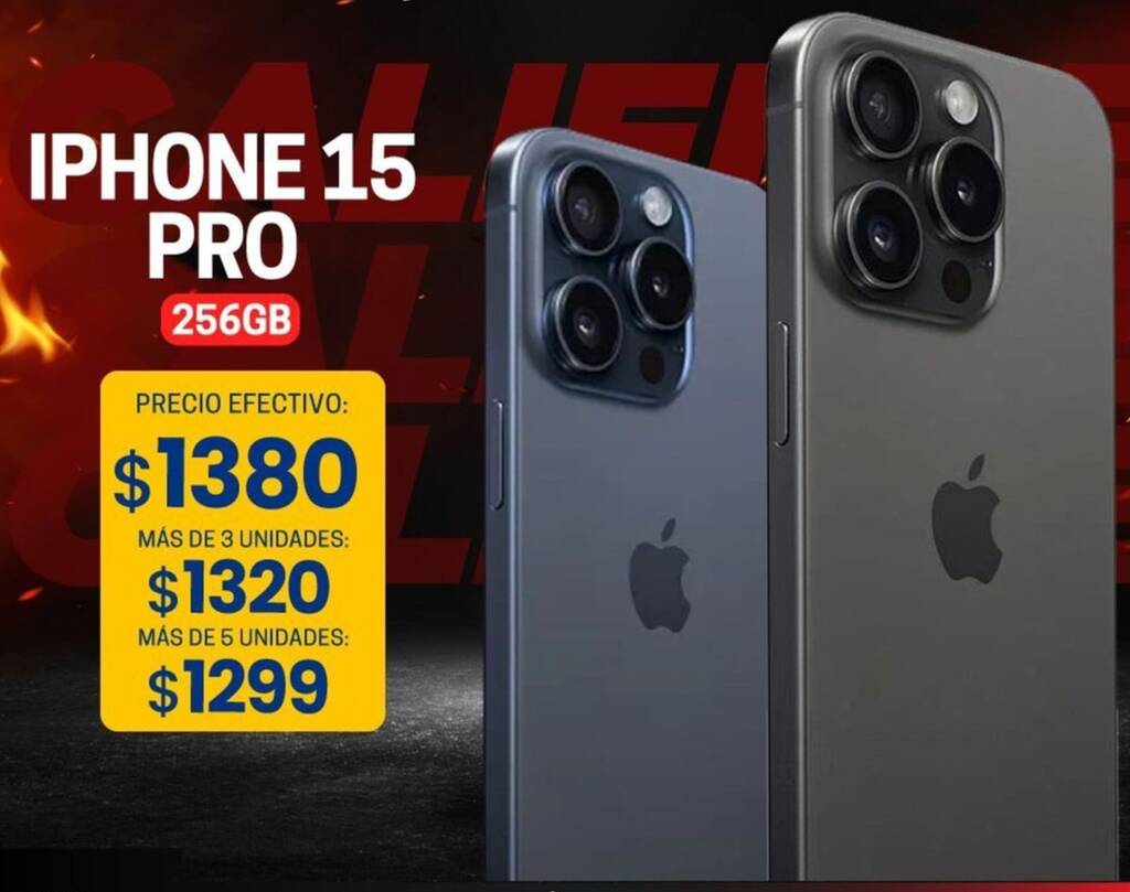 Novicompu IPHONE 15 PRO 256GB oferta