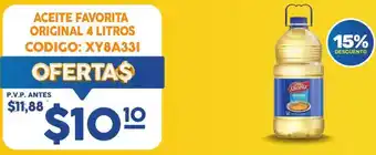 Coral Hipermercados ACEITE FAVORITA ORIGINAL 4 LITROS oferta
