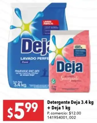 Tia Detergente Deja 3.4 kg + De 1kg oferta