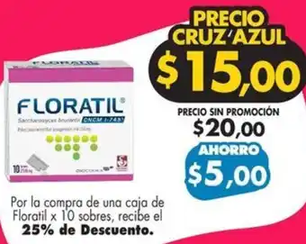 Farmacias Cruz Azul Floratil x 10 sobres oferta