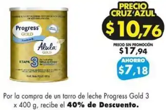 Farmacias Cruz Azul Progress Gold 3 x 400 g oferta