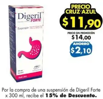 Farmacias Cruz Azul Digeril Forte x 300 ml oferta