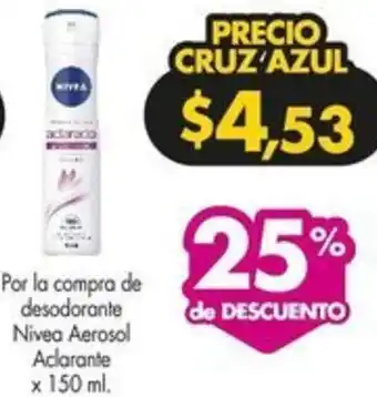 Farmacias Cruz Azul Nivea Aerosol Aclarante x 150 ml oferta