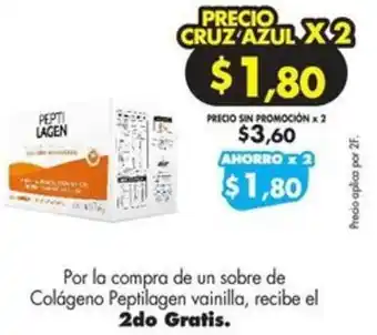 Farmacias Cruz Azul Colágeno Peptilagen vainilla oferta