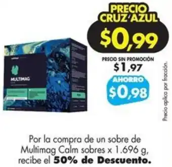 Farmacias Cruz Azul Multimag Calm sobres x 1.696 g oferta