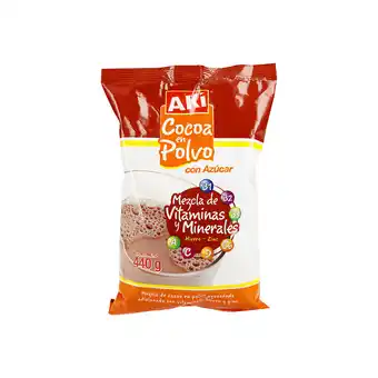 Akí Akí cocoa con vitaminas 440g oferta