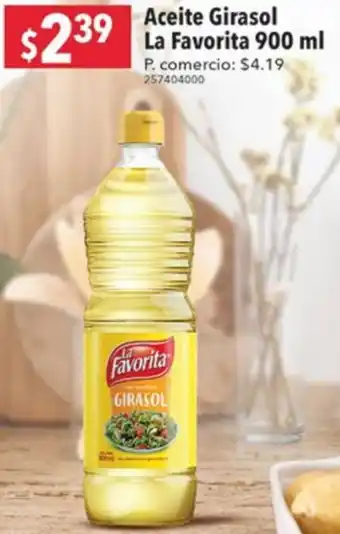 Tia Aceite Girasol La Favorita 900 ml oferta