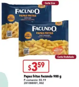 Tia Papas fritas Facundo 900 g oferta