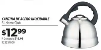 Tia CANTINA DE ACERO INOXIDABLE 3L Home Club oferta
