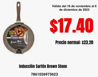 Supermaxi Inducción Sartén Brown Stone oferta
