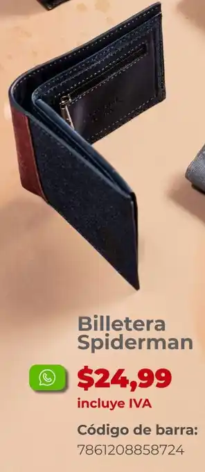 Supermaxi Billetera Spiderman oferta