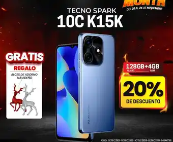 Novicompu TECNO SPARK 10C K15K oferta