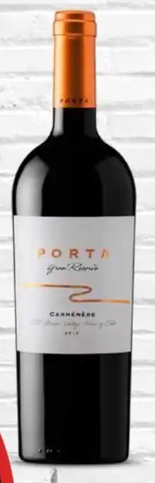 Mi Comisariato Vino Porta Gran Reserva, carmenere, 750 ml. oferta