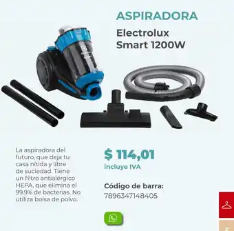 ASPIRADORA Electrolux Smart 1200W
