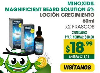 Farmacias SanaSana MINOXIDIL MAGNIFICIENT BEARD SOLUTION 5% 60 ml oferta